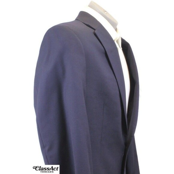 Lauren Ralph Lauren Blazer Men Blue Gold Buttons Suit Jacket Sport Coat Wool 42L - Picture 4 of 10